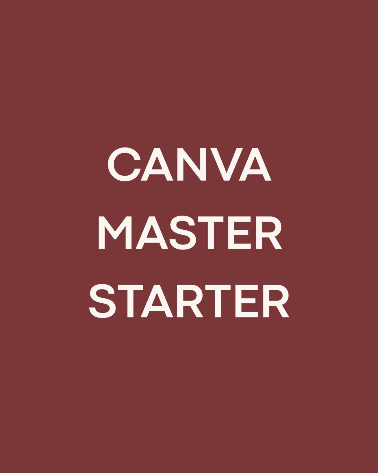 Canva Master Starter